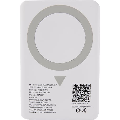 MI Power 5000 mAh MagClick™ 15W Wireless Power Ban 45