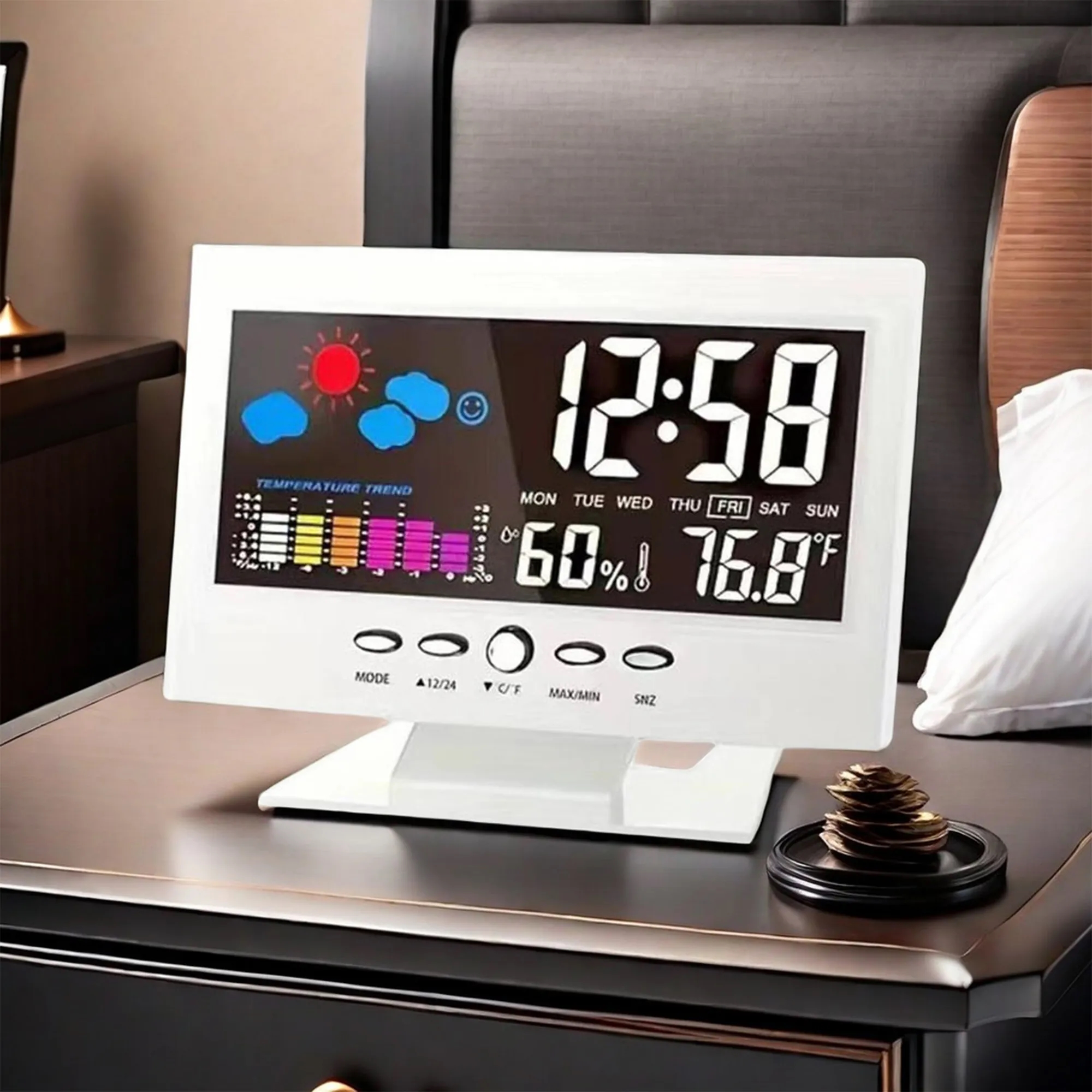 Multi-Function Color Screen Digital Clock 4