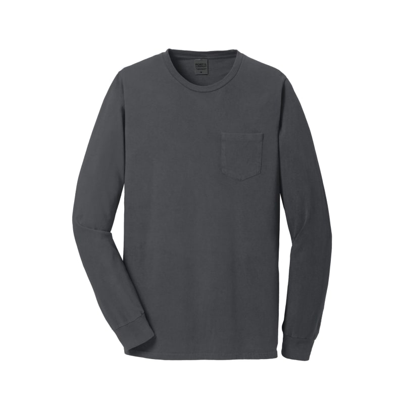 Port & Company Beach Wash Garment-Dyed Long Sleeve Pocket Tee 77