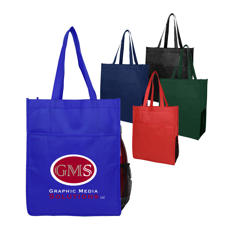 Eco Friendly 90+ GSM Non-Woven Pocket Shopper Tote 4