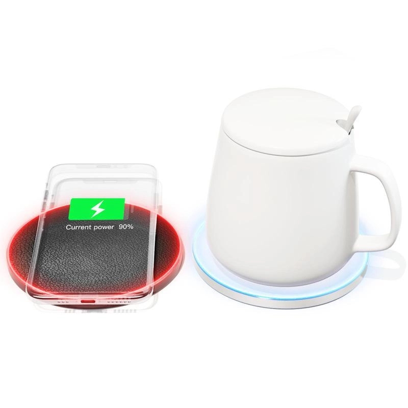 2 In 1 Smart Mug Warmer with Wireless Charger Ember 4