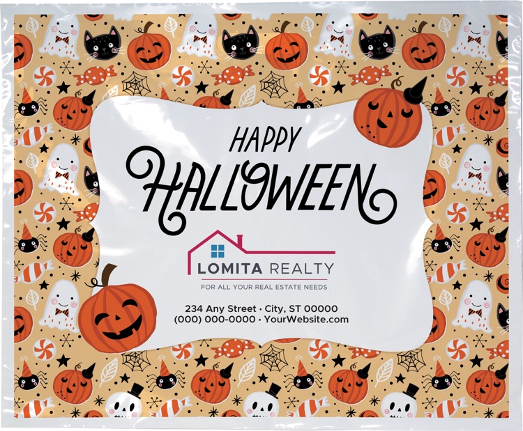 Halloween Scatter Design 3 Plastic Bag (18" x 15")