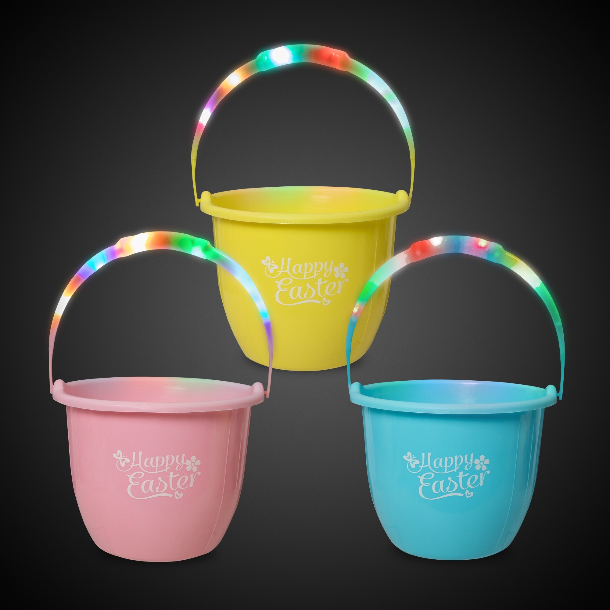 Light Up Easter Bucket - 3 Asst Colors 2