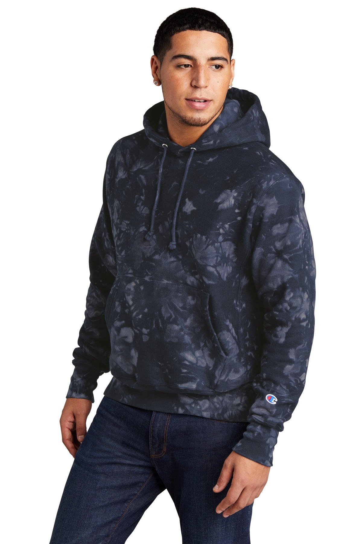 Champion Reverse Weave Scrunch-Dye Tie-Dye Hooded Sweatshirt. TDS101, custom hoodie or sweatshirt with logo imprint 18