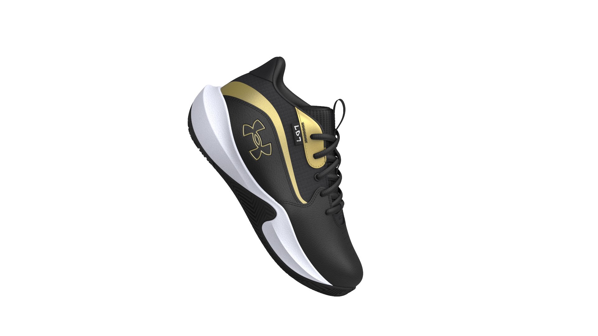 UA Lockdown 7 Pre-School Basketball Shoes 3