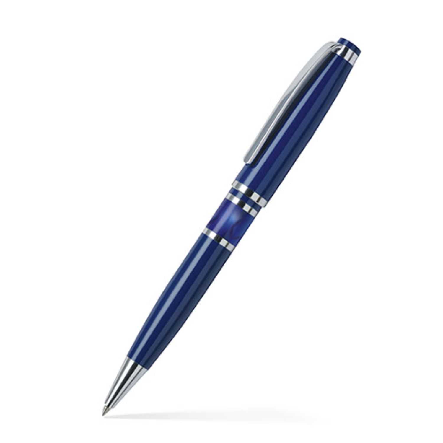 Resin Accented Brass Ballpoint Twist Metal Pen 2