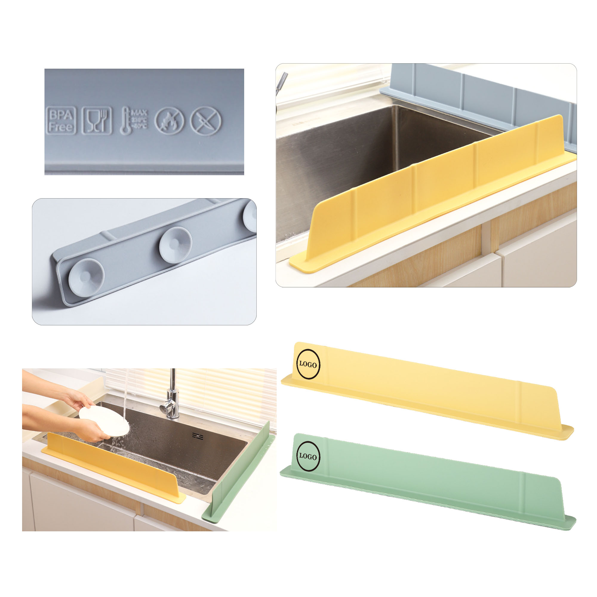 MOQ100 Silicone Handwashing Station Guard Plate 4