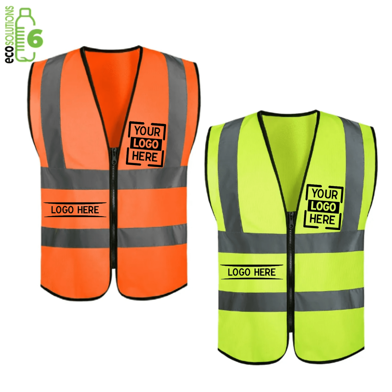 Class 2 rPET Reflective Knitted Safety Workwear Vest 2