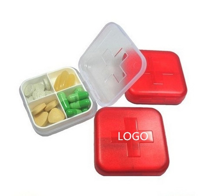 Four Compartment Pill Box 1