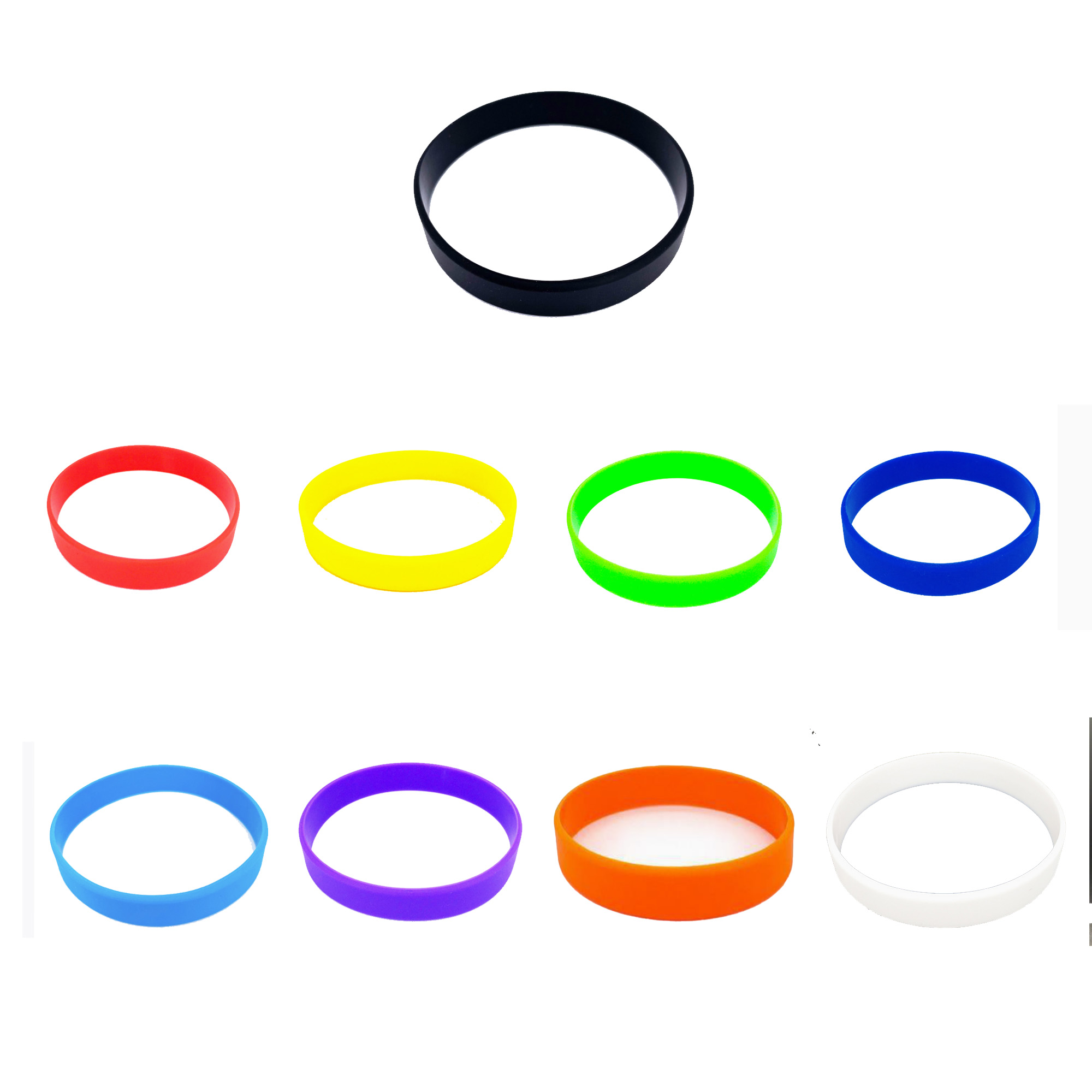 Solid Color Silicone Wristbands 2