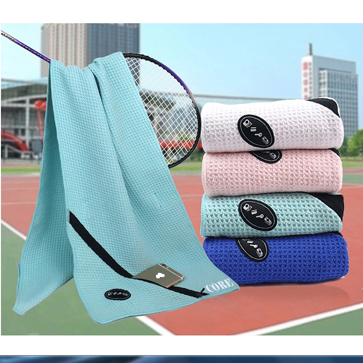 Sports Towel Microfiber With Pocket 2