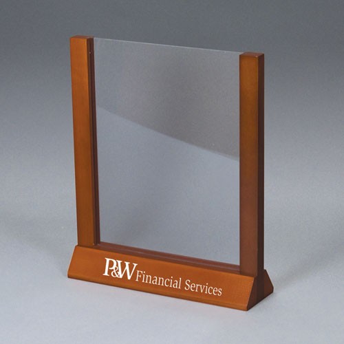 Wood Countertop Sign Holder 8 5w x 11h