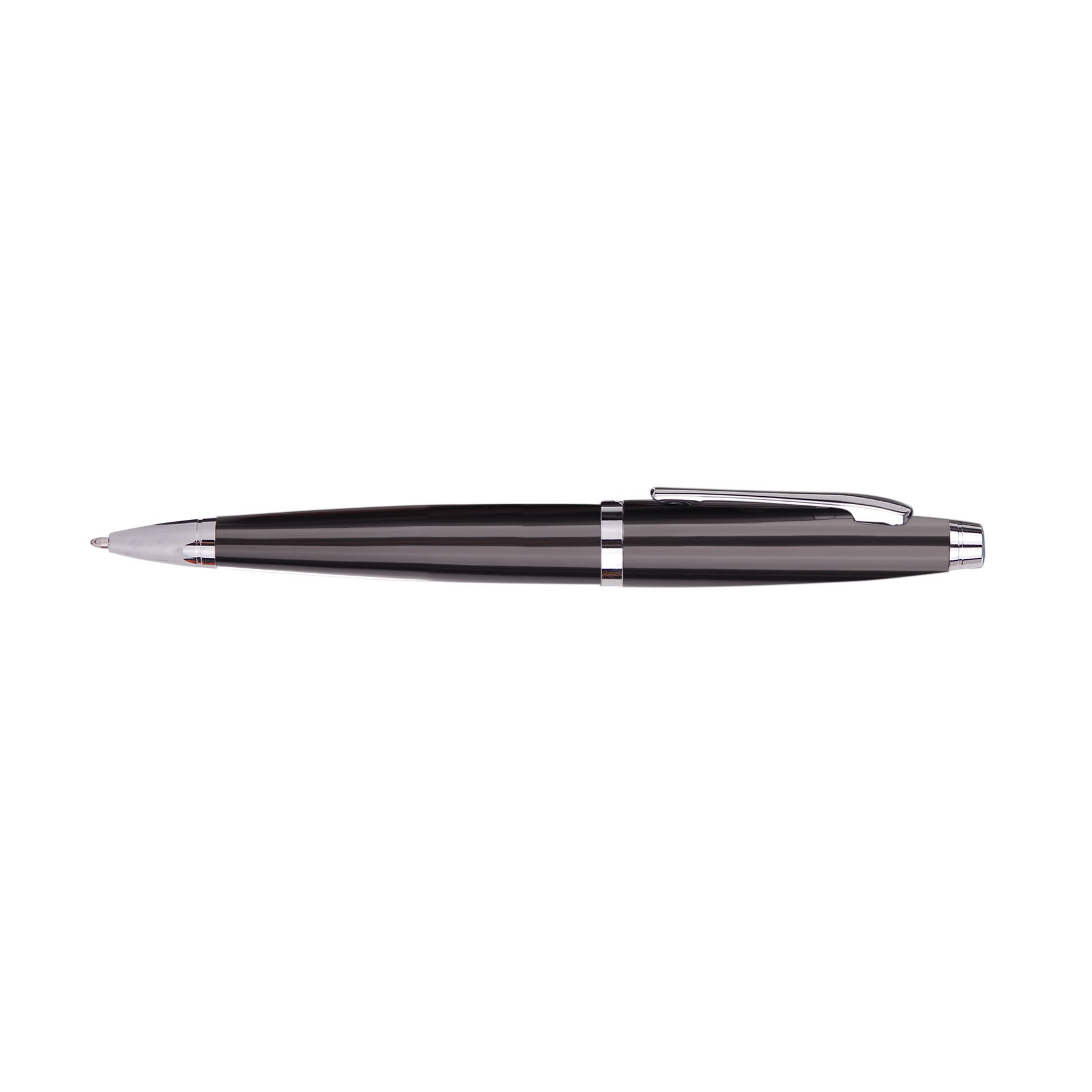 Twist Metal Ballpoint Pen w/Matching Case Set 6