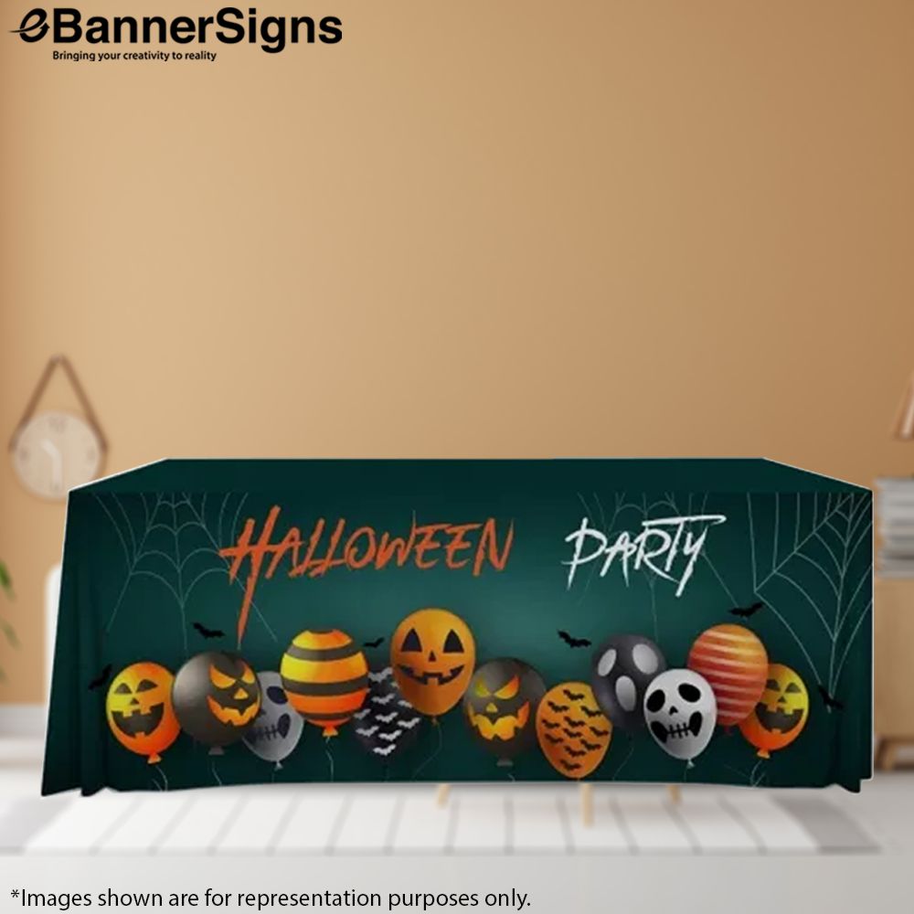 Premium Full Color Table Covers (4-Sided Closed Back) 1