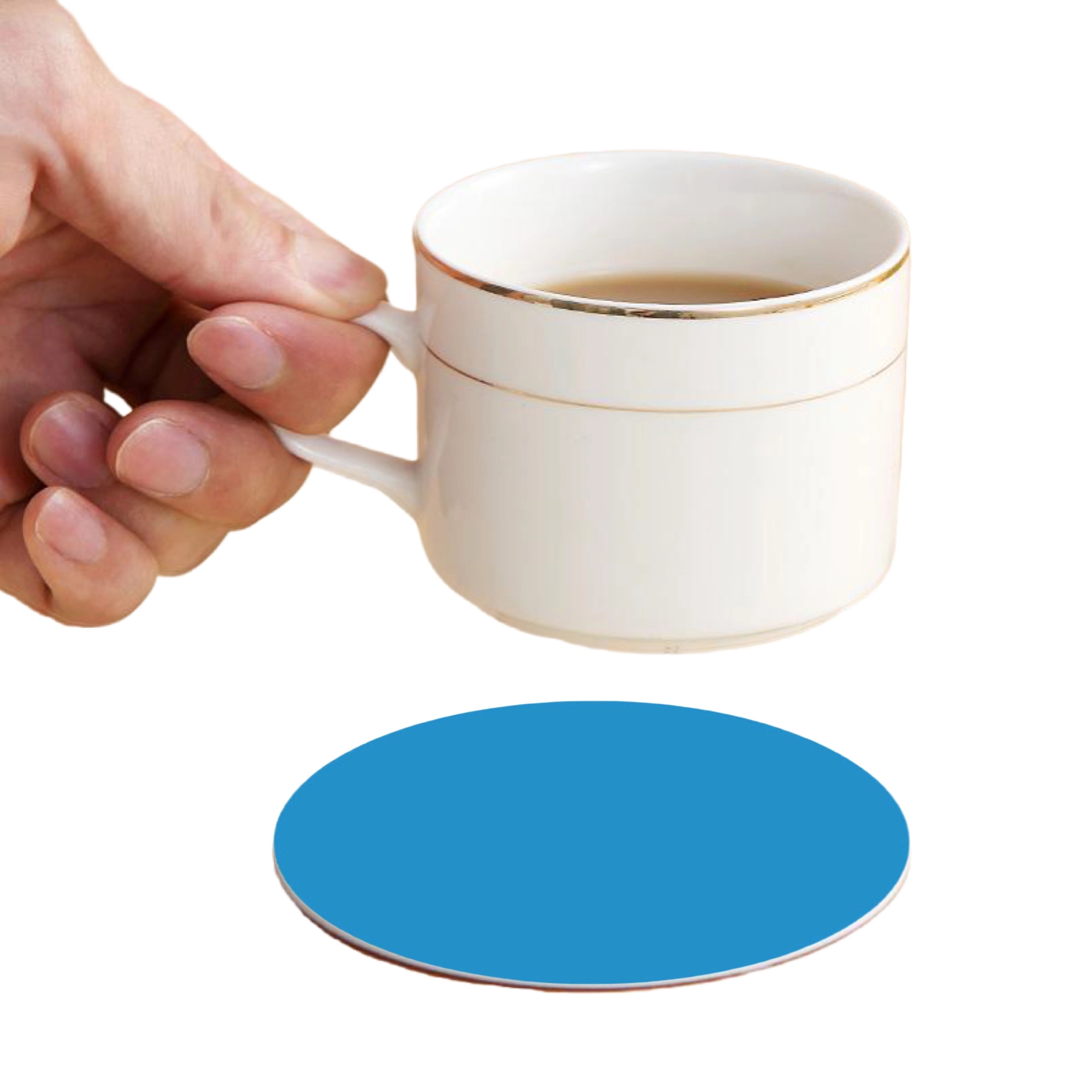 MOQ 50 Full Color PVC Round Coasters 7
