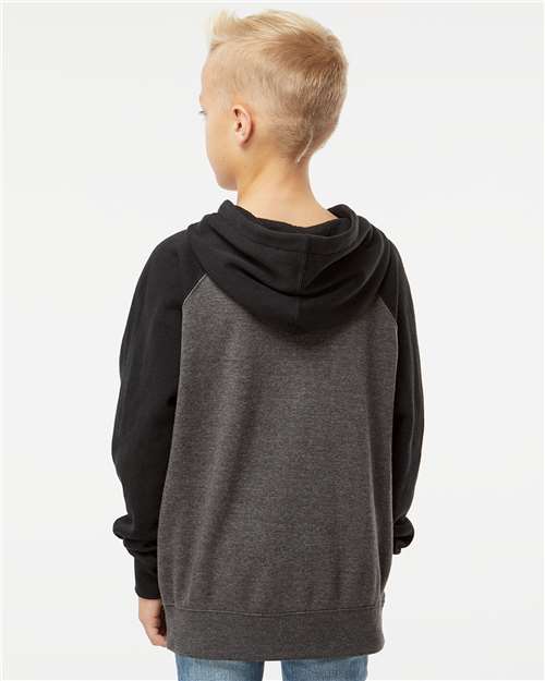 Youth Lightweight Special Blend Raglan Hooded Sweatshirt - PRM15YSB 41
