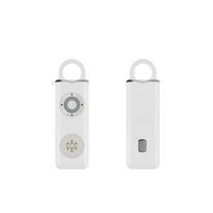 120DB Round Bar Shaped Self Defense Alarm Keychain With Flashlight 14