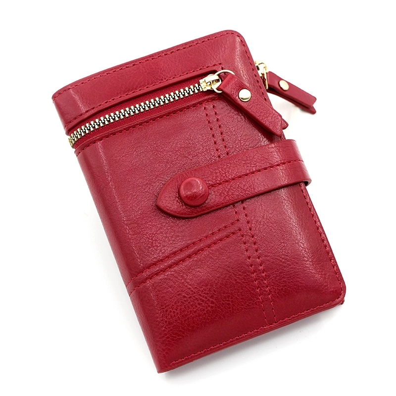 Women's PU Leather Short Zipper Purse 11
