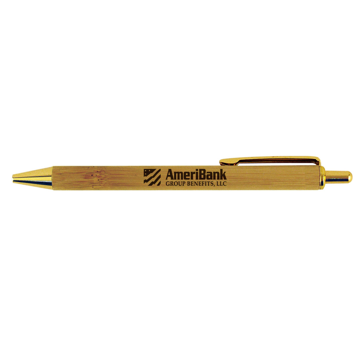 Bamboo Pen with Gold Accents 1