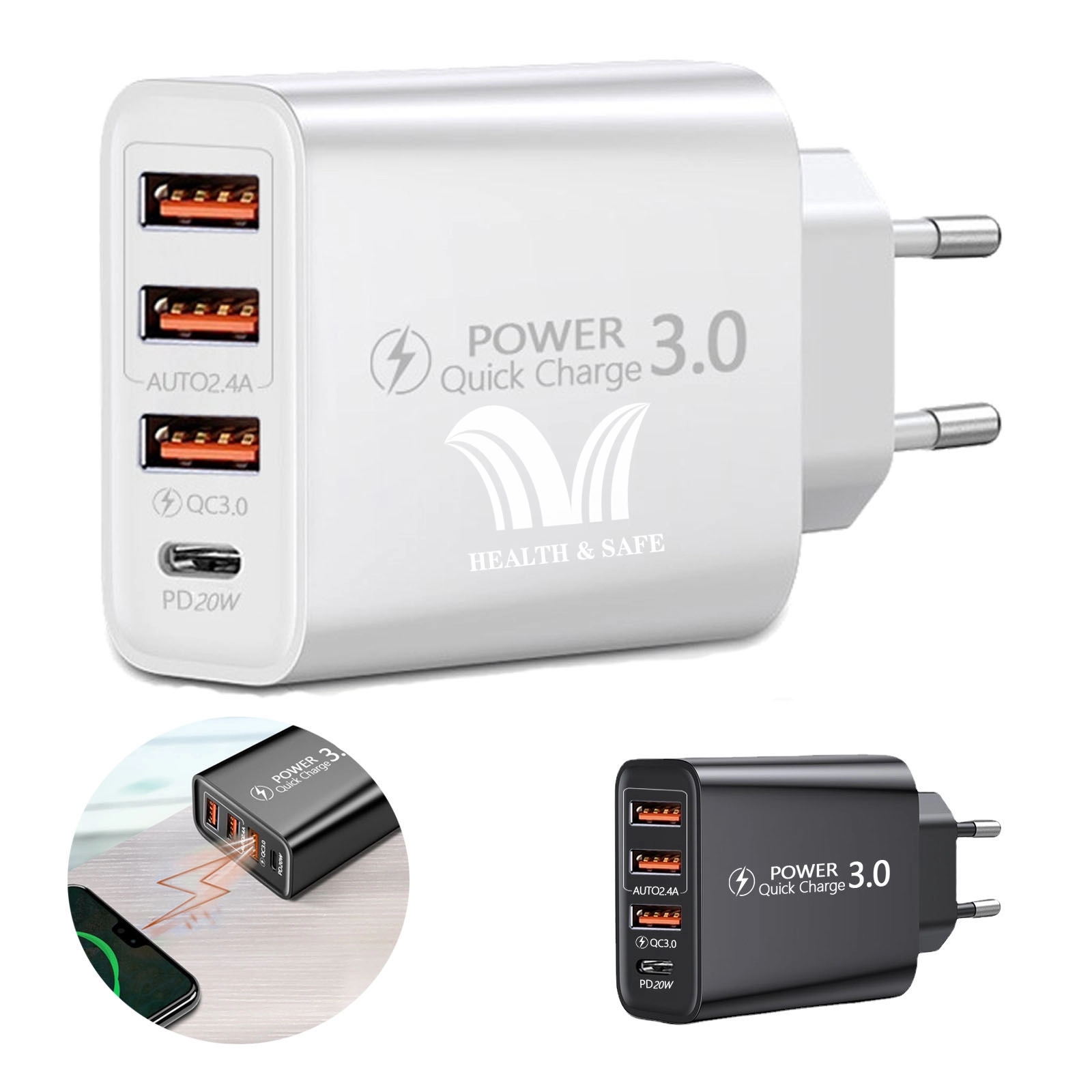 USB Multiport Fast Charging Power Adapter 1