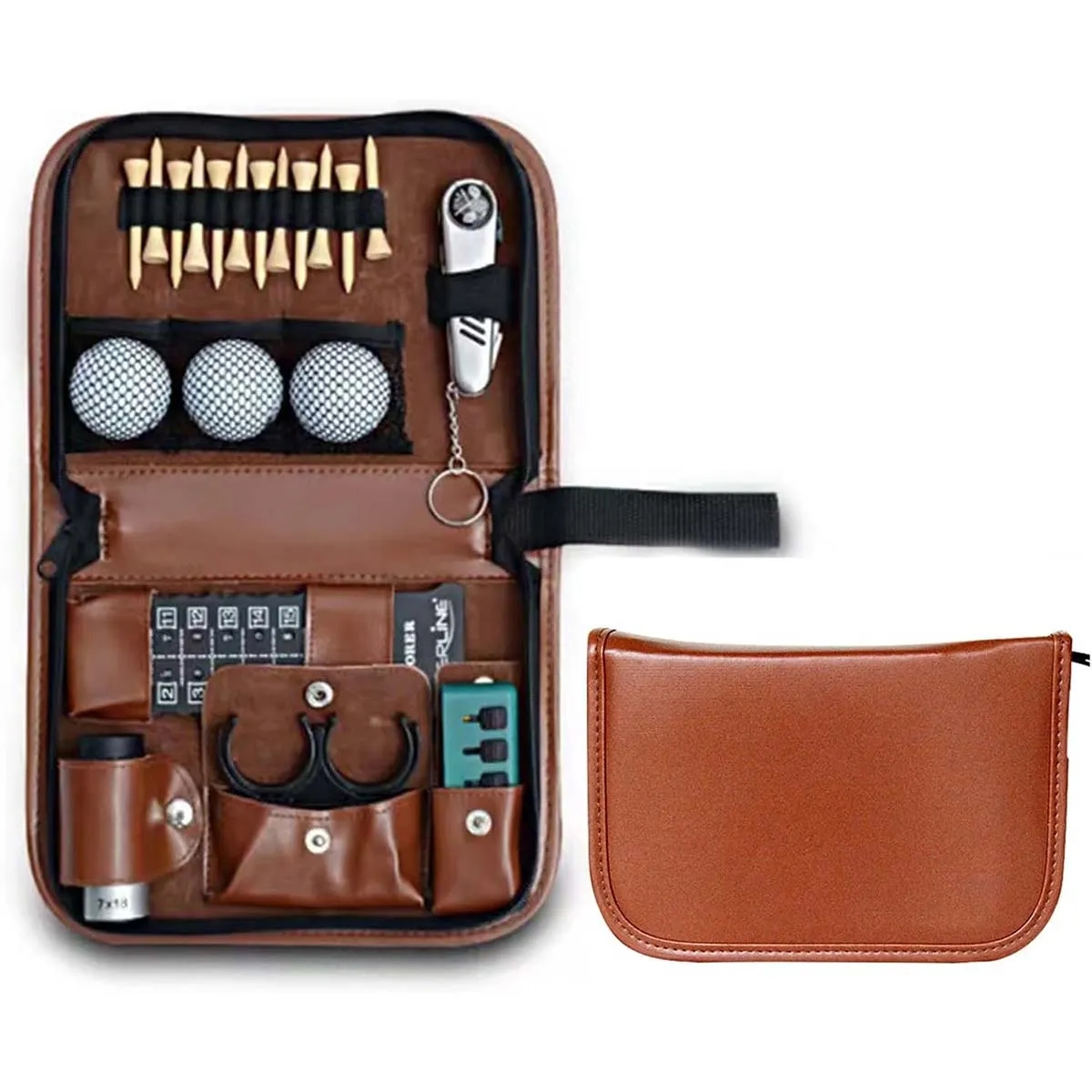 In Stock Custom PU leather Hi-End Case Golf Bag 9