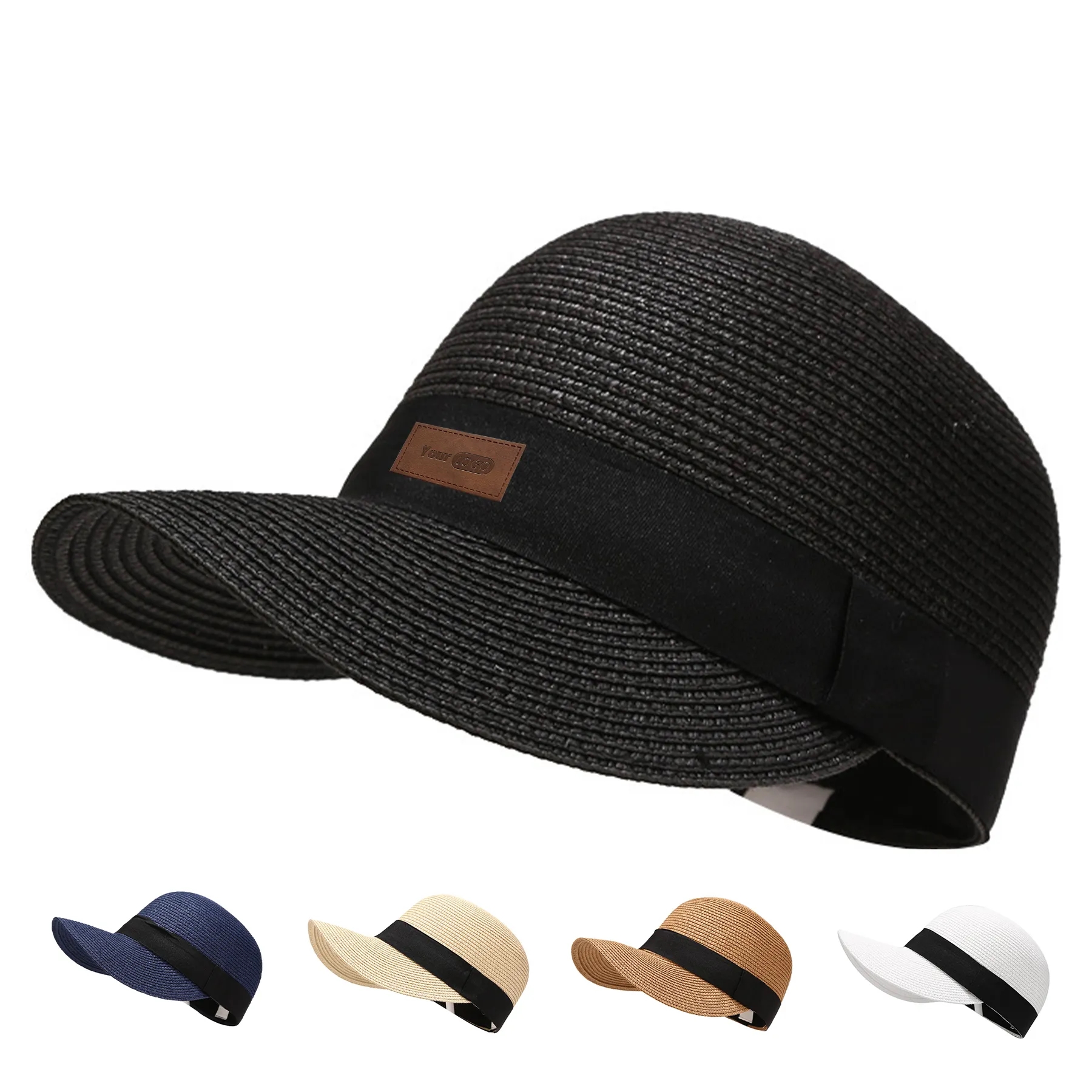 Jute Summer Thin Breathable Lace Cutout Straw Hat