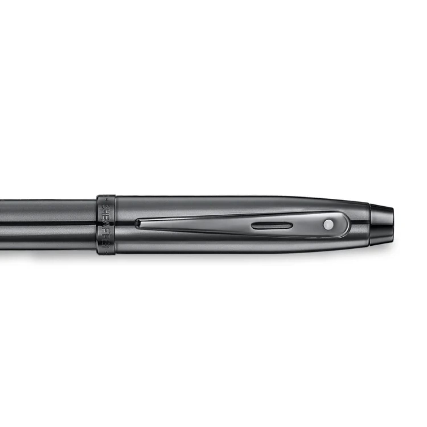 SHEAFFER® 100 Ionic Gunmetal Grey PVD Trim Executive Ballpoint Pen w/ Gift Box 5