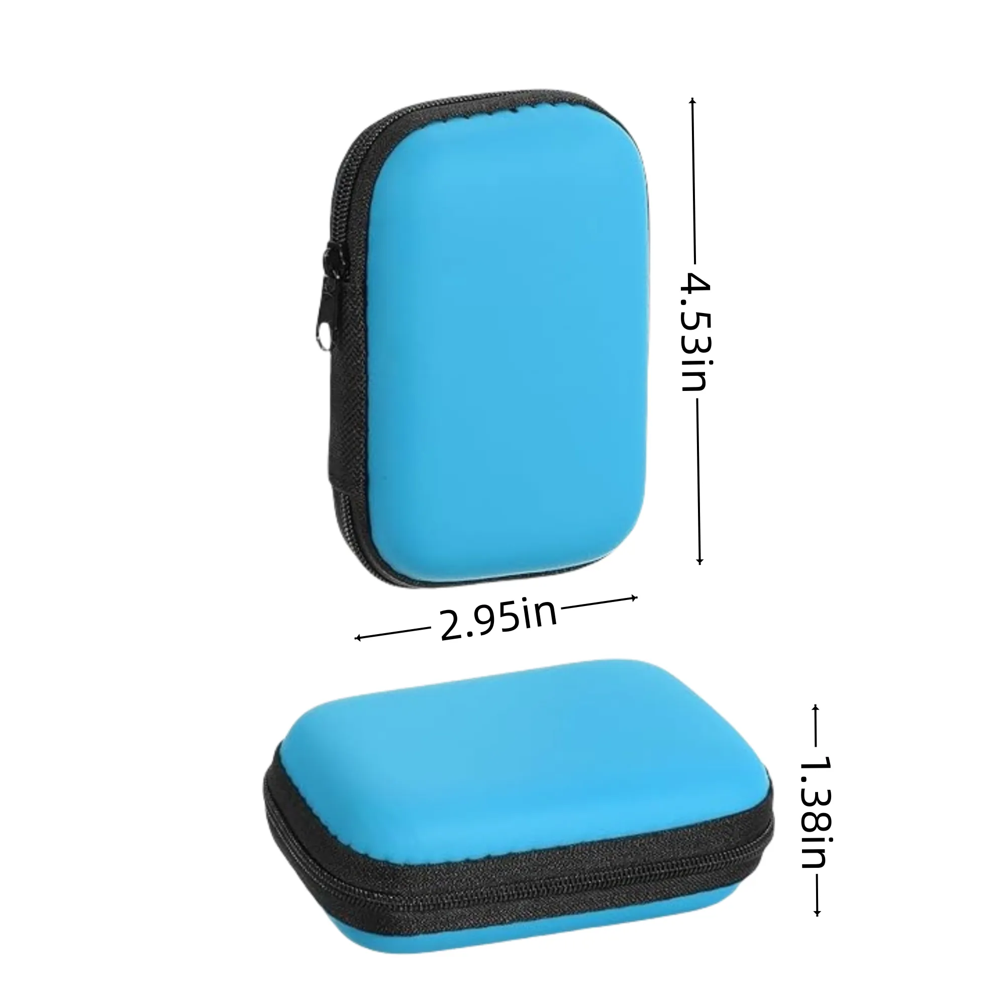 MOQ Portable EVA Earphone Case with Mesh Pocket Organizer 7
