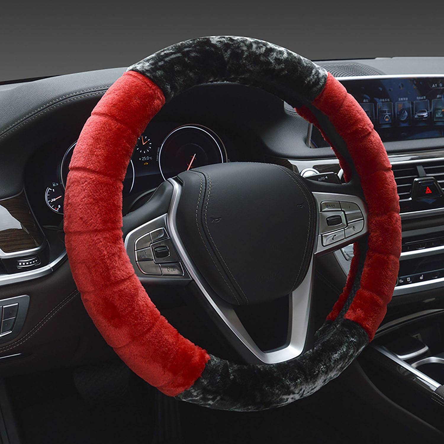 Warm Fluffy Steering Wheel Cover 6