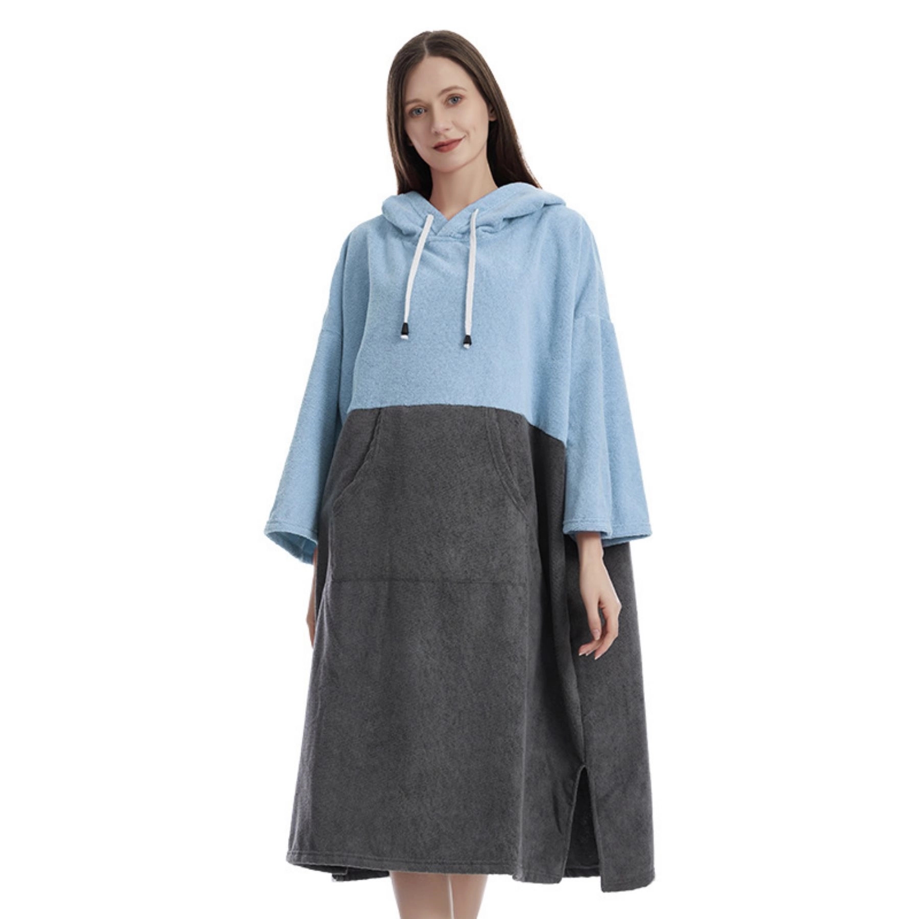 Surf Poncho Changing Beach Towel Robe With Hood 4