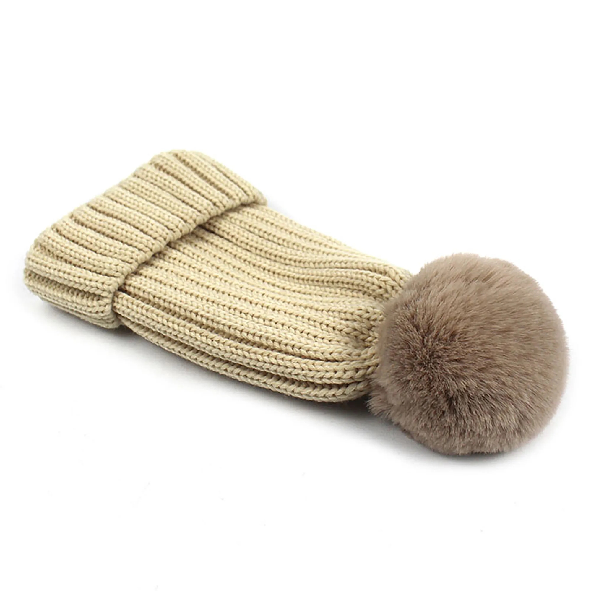 Kids Thicken Pom Beanie 8