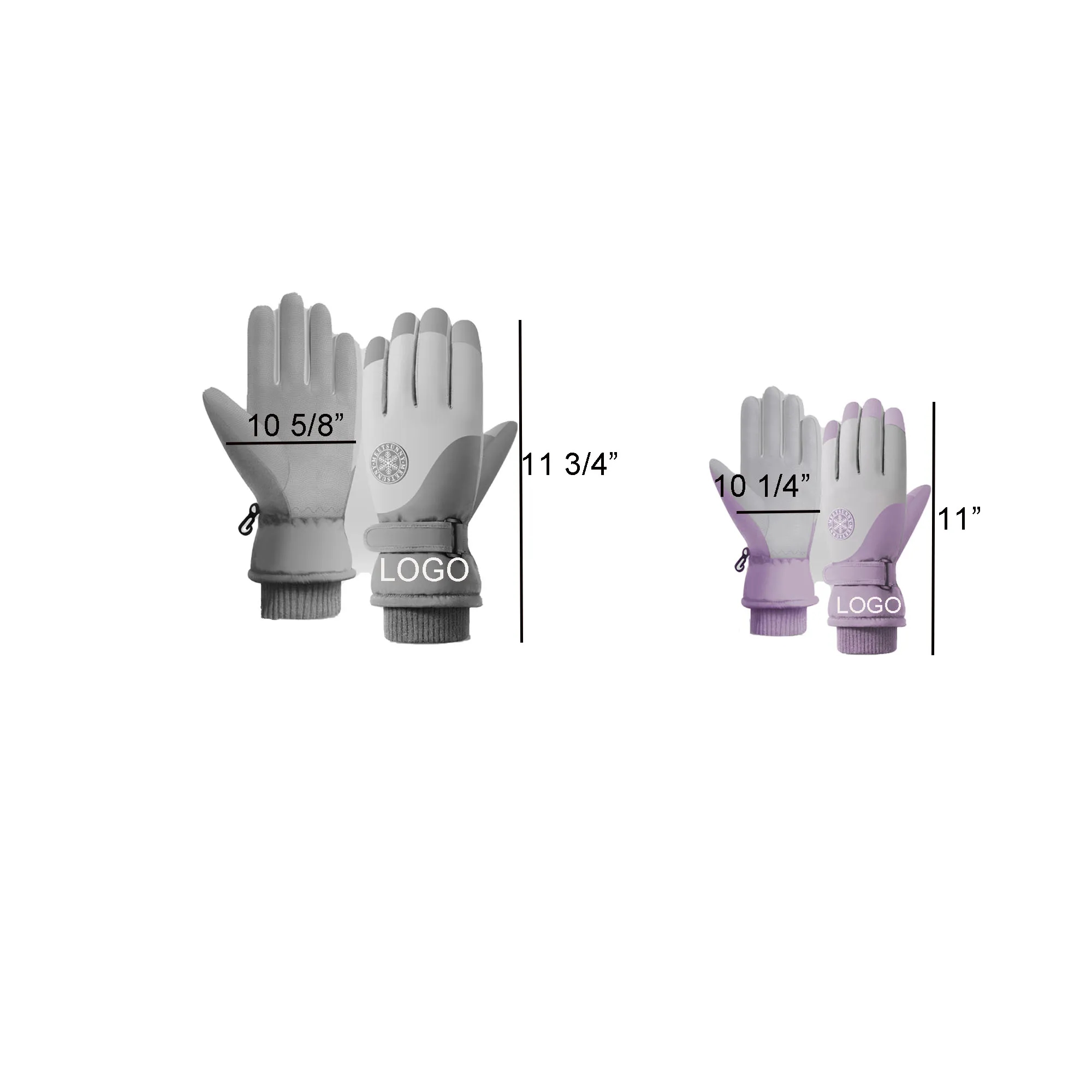 Spot Full Color Winter Skiing Gloves 3