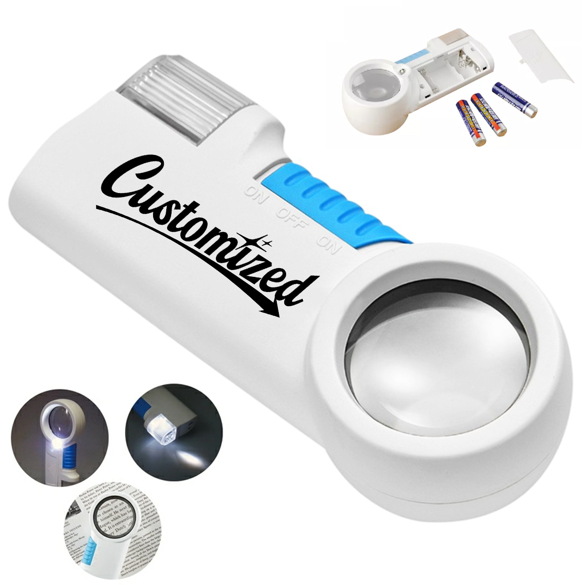 LED Lighted Handheld Magnifier with Ergonomic Grip 6