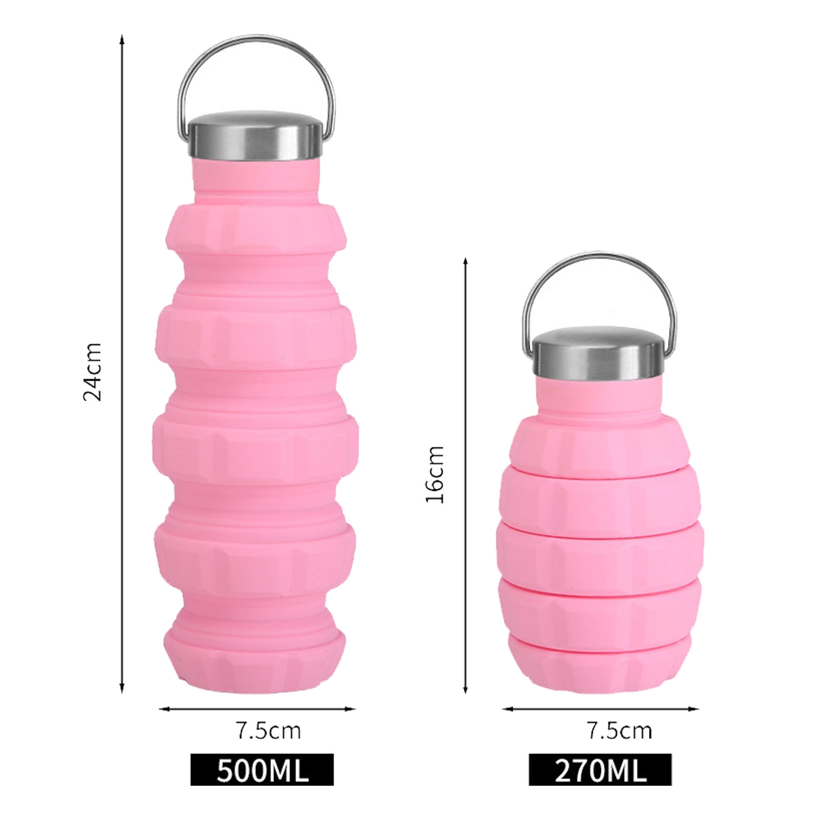 Creative Grenade-Shaped Silicone Water Bottle 6