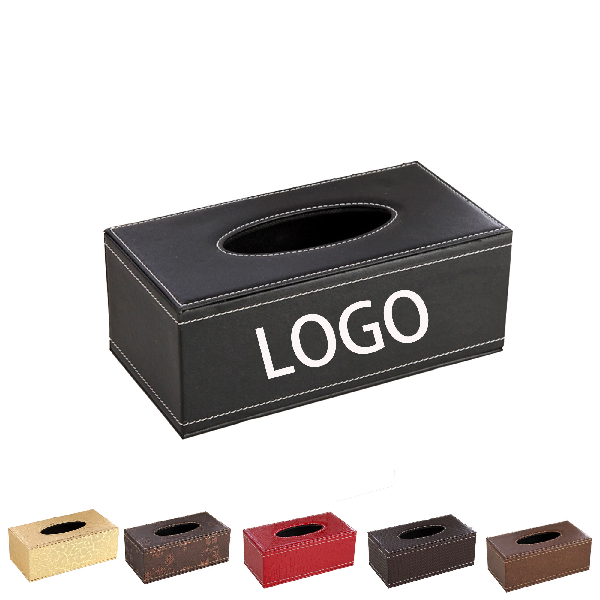Dining Table Leather Tissue Box 2