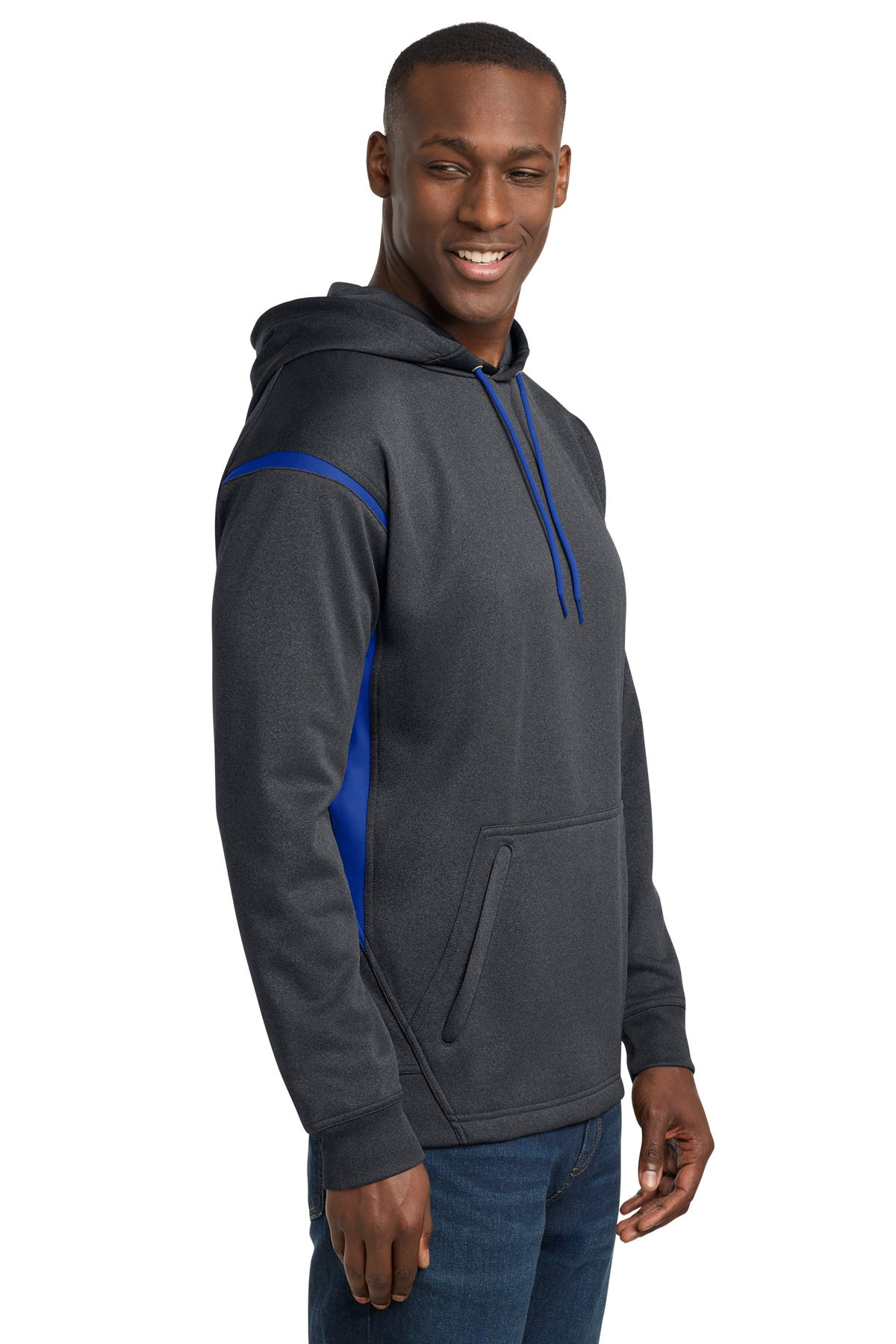 Sport-Tek Tech Fleece Colorblock Hooded Sweatshirt. F246 35