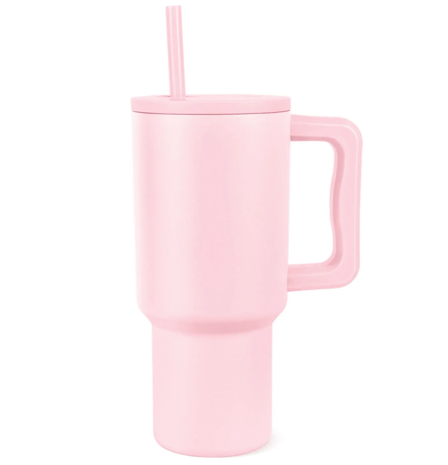 30 Oz. Stainless Steel Vacuum Tumbler with Handle & Straw 2