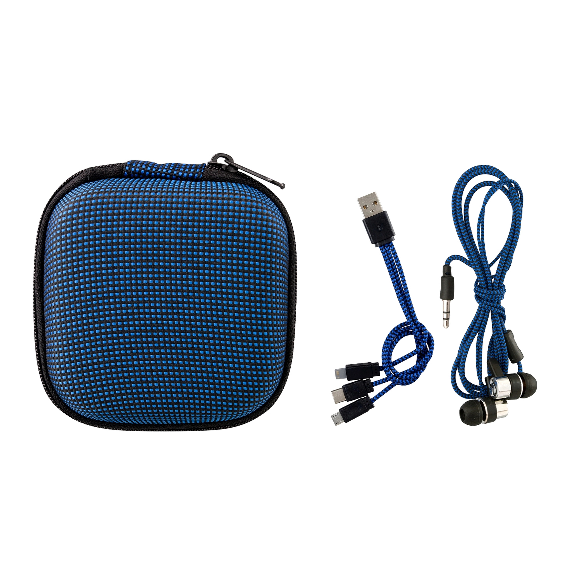 TEXTURED CHARGING CABLE EAR BUD KIT 5