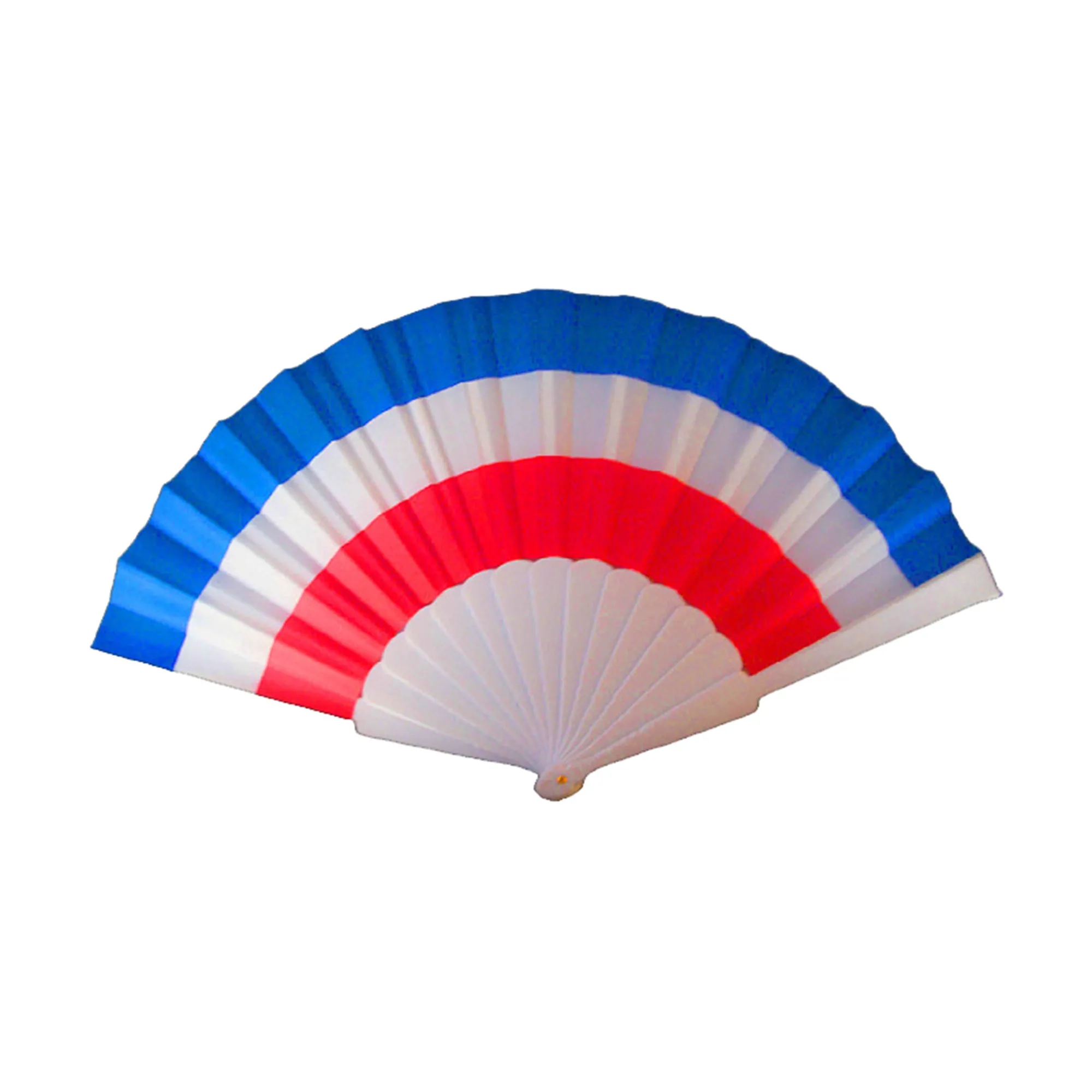 9" Large Rainbow Folding Fabric Hand Fan 9