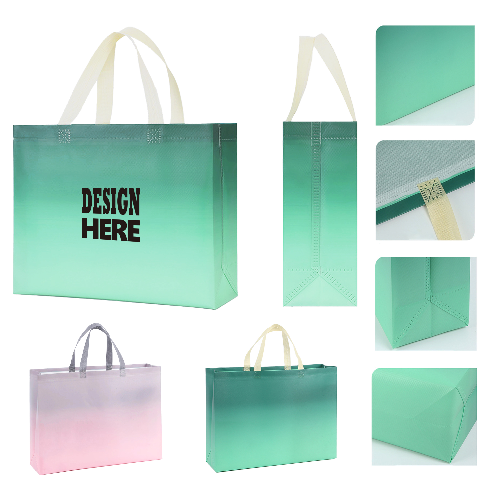 Gradient Color Gift Tote Bag 2