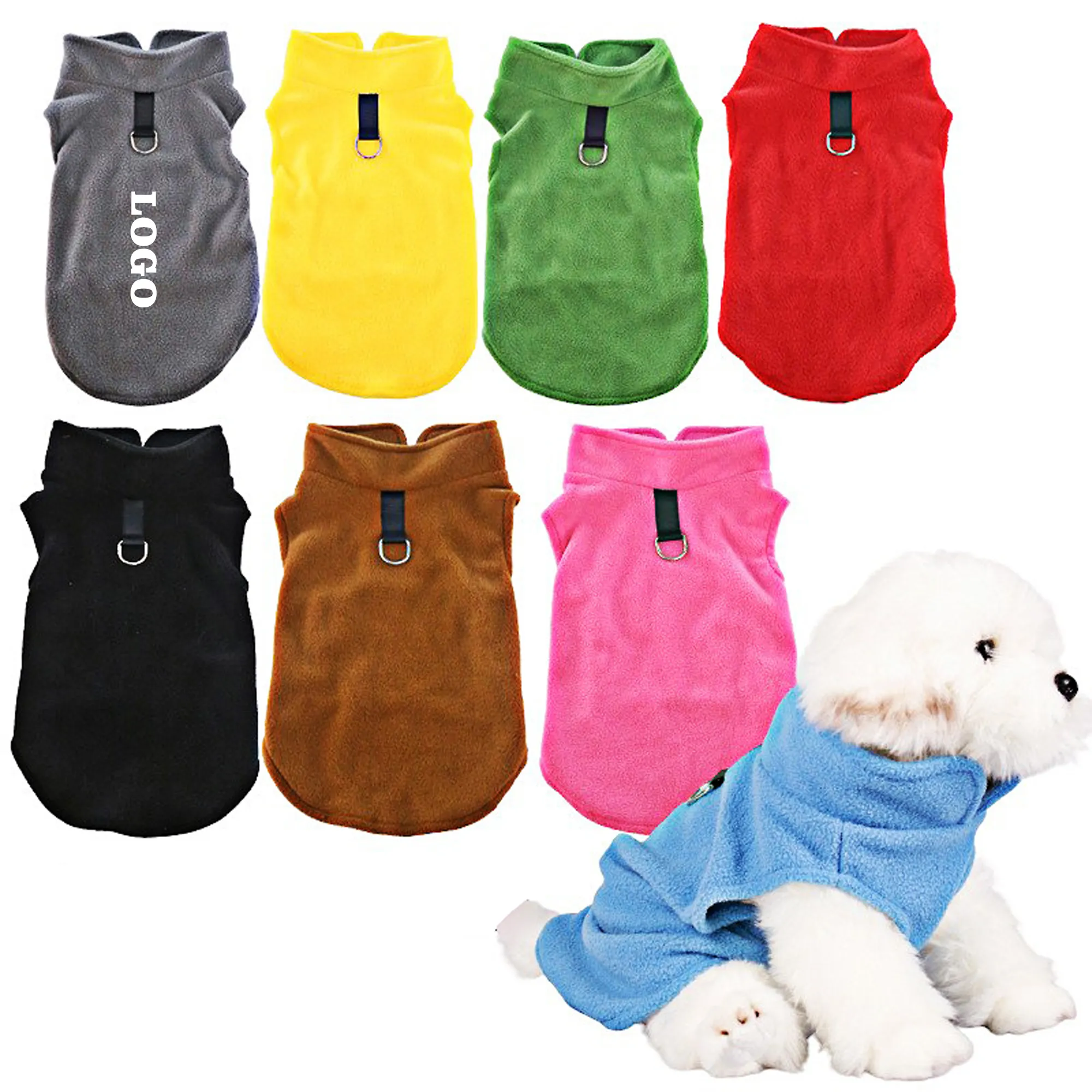 Winter vest polar fleece pet dog clothes 1