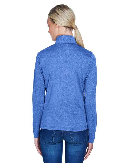 Women's Cool & Dry Heathered Performance Quarter-Zip Pullover - 8618W 16