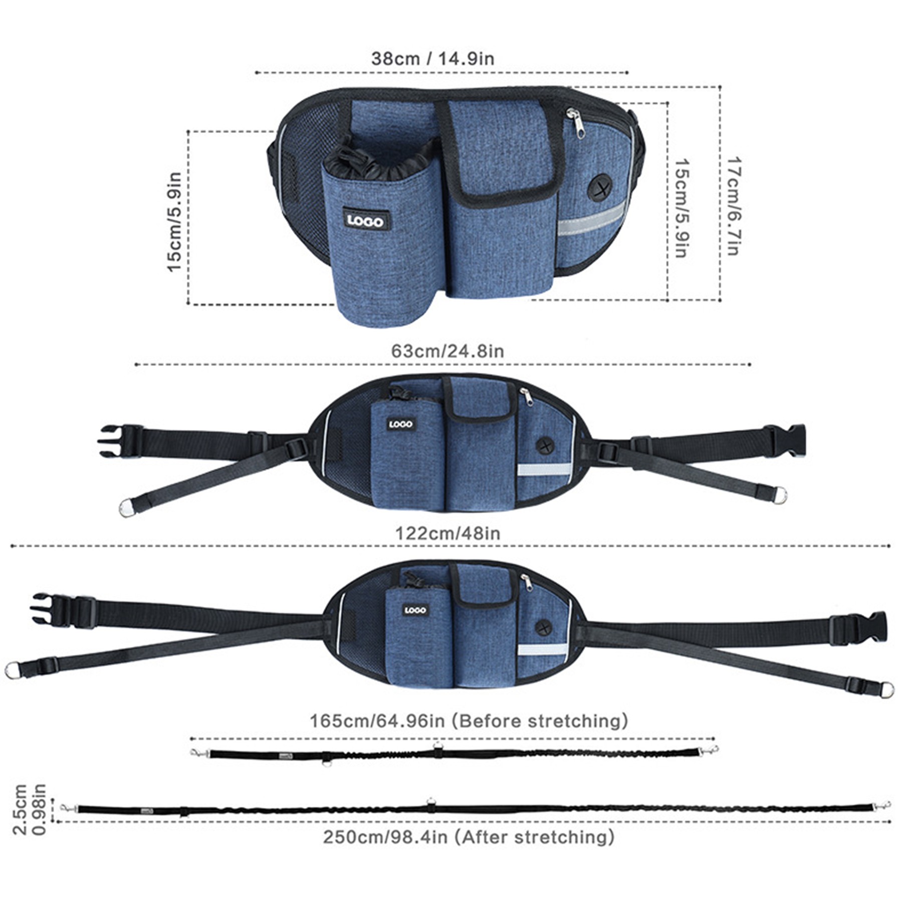 Pet Waist Bag With Drawstring 4
