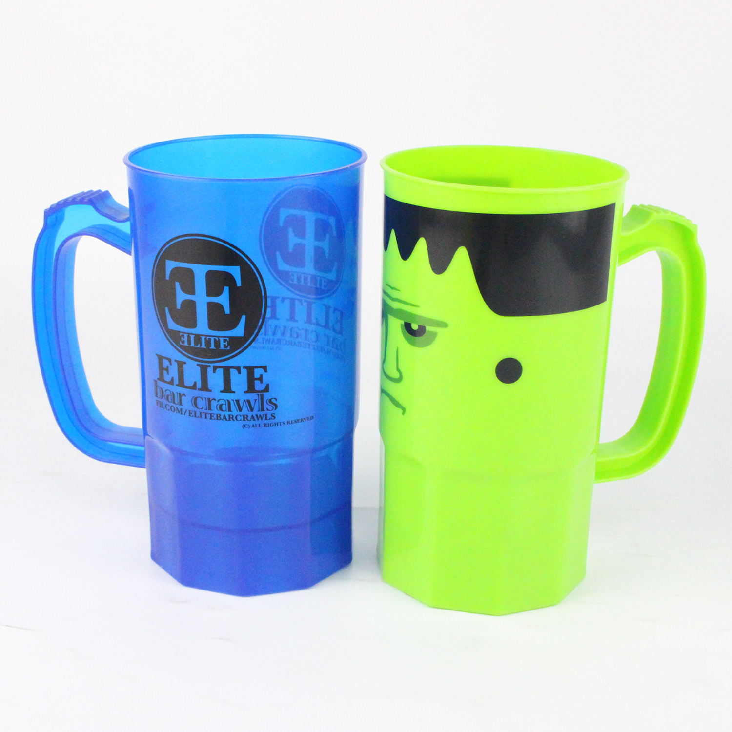 23oz/650ml Single Wall Plastic Stein Beer Cup With Handle 2