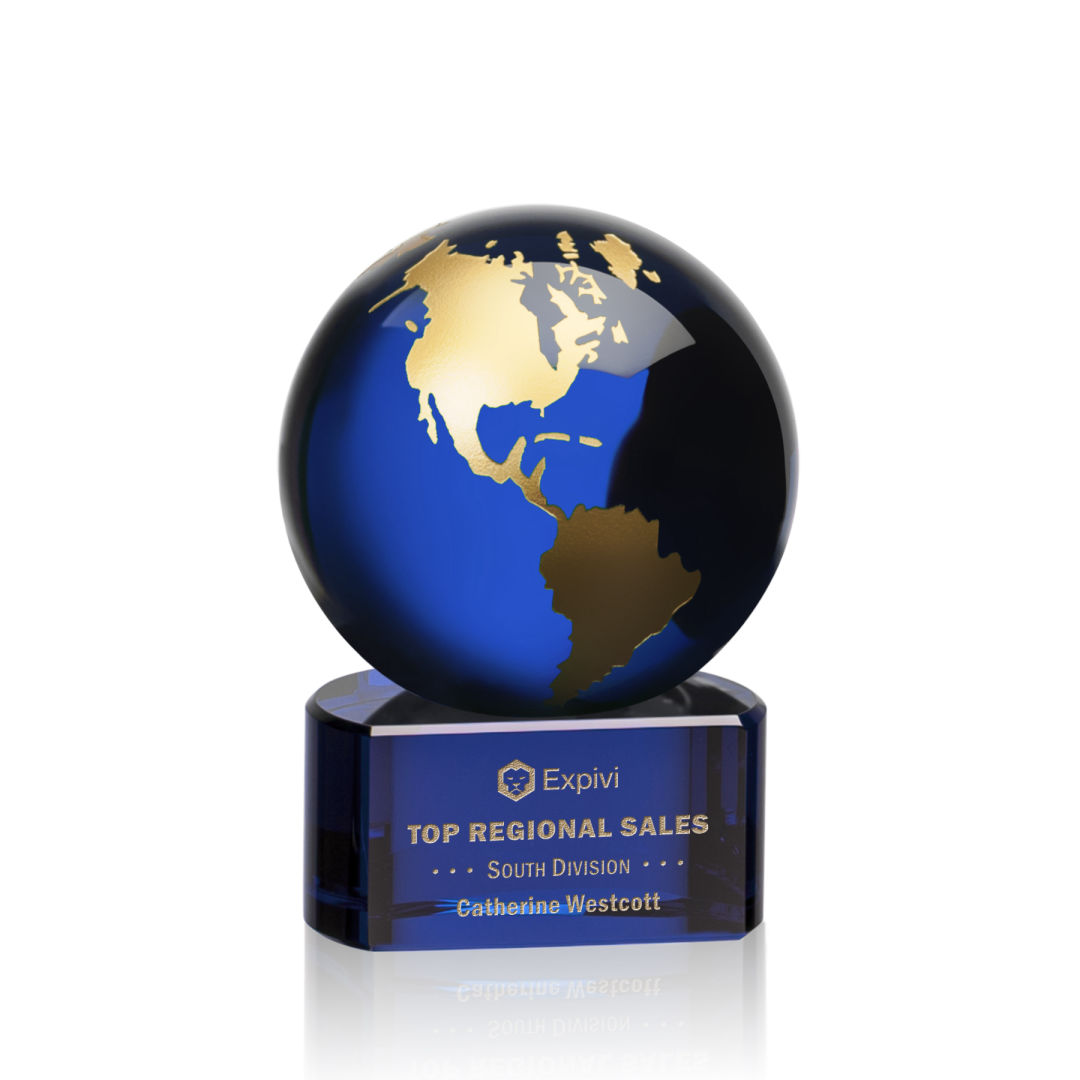 Marcana Globe Award - Blue/Gold 1