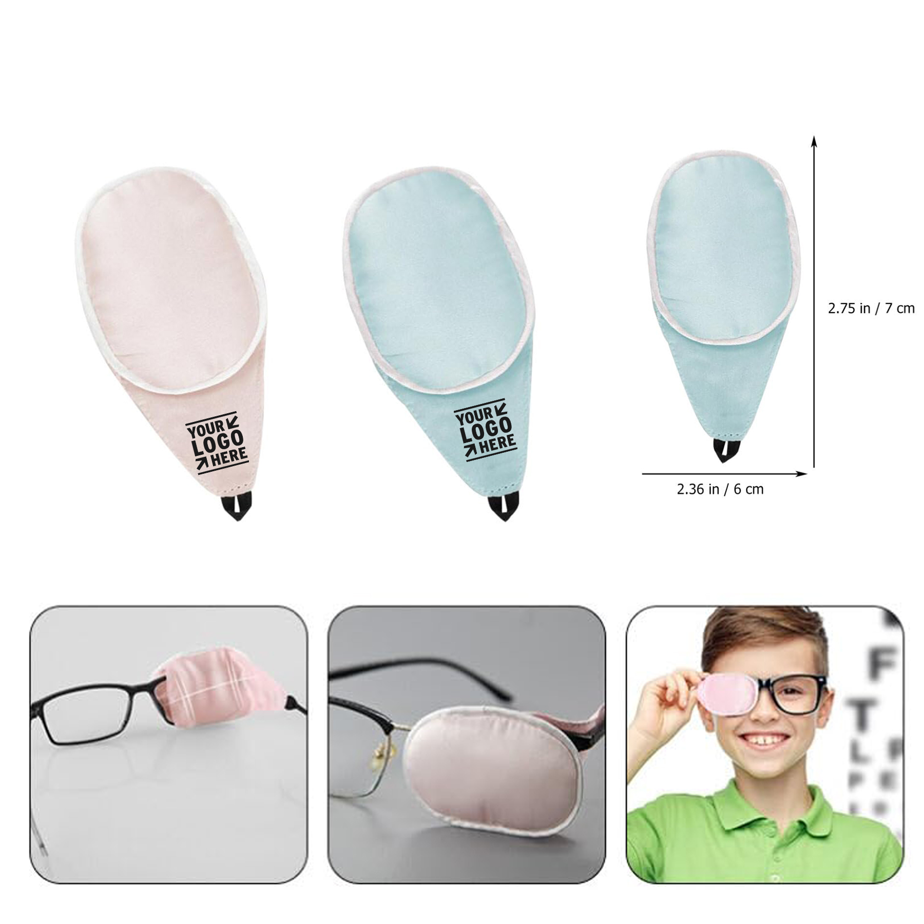 Adults Kids Eyeglass Glass Silk Single Amblyopia Correcting Eye Covers Lazy Eye Patch    2