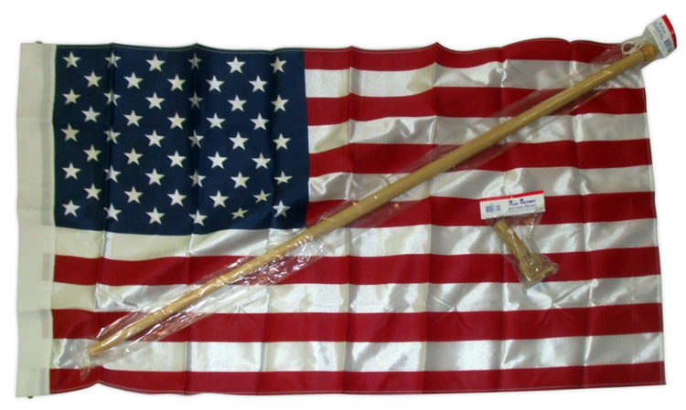 Wood Ball USA Flag Kit 4