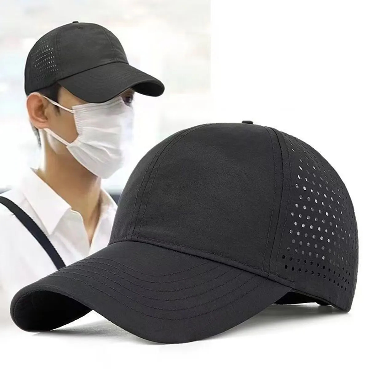 Quick-Dry Perforated Sports Baseball Cap 2