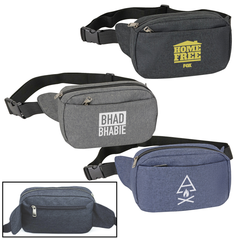 Heather 3-Zipper Fanny Waist Pack 2