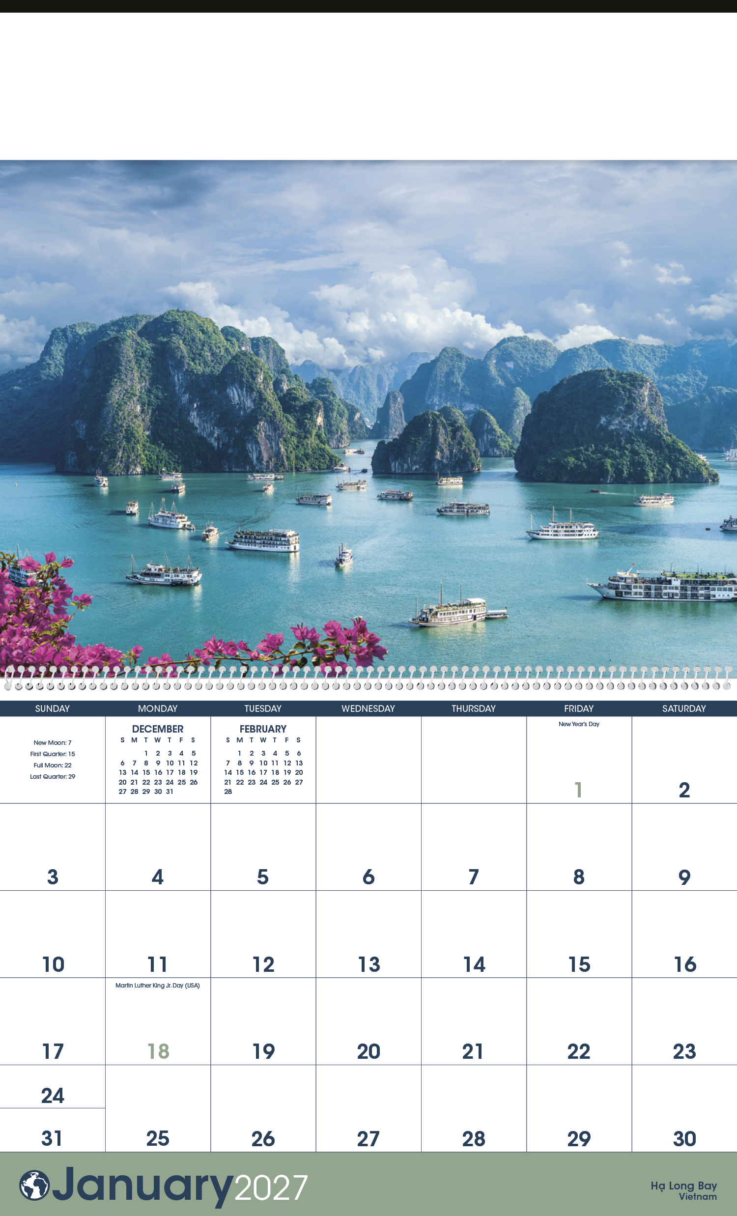 Triumph® Calendars World Scenic Calendar 64